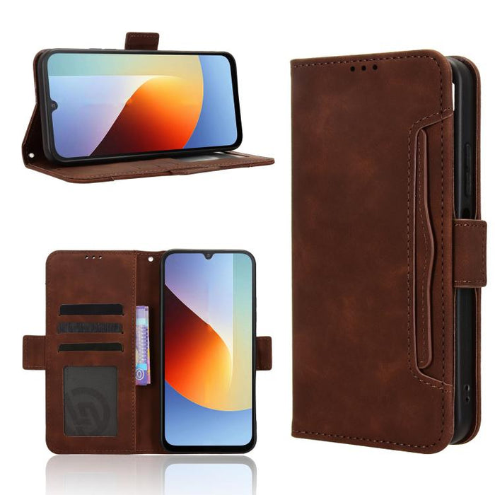 Funda de cuero para teléfono con ranuras para tarjetas y textura de piel de becerro, For Redmi A7 Pro 171mm / Poco C85x 5G, For Redmi 15a 5G / R70 5G / R70m 5G, For Redmi Turbo 5 Max 5G / Poco X8 Pro Max, For Redmi Turbo 5 5G / Poco X8 Pro             ...
