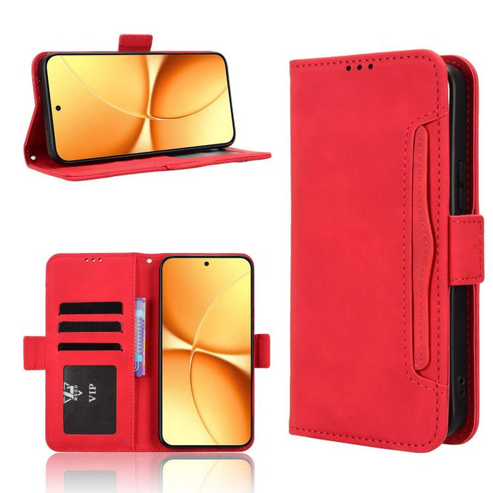 Funda de cuero para teléfono con ranuras para tarjetas y textura de piel de becerro, For Redmi A7 Pro 171mm / Poco C85x 5G, For Redmi 15a 5G / R70 5G / R70m 5G, For Redmi Turbo 5 Max 5G / Poco X8 Pro Max, For Redmi Turbo 5 5G / Poco X8 Pro             ...