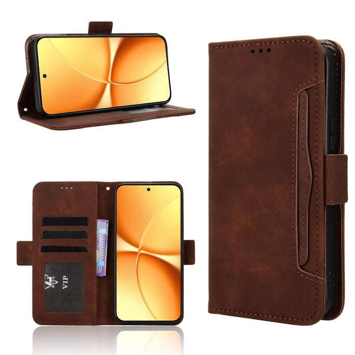 Funda de cuero para teléfono con ranuras para tarjetas y textura de piel de becerro, For Redmi A7 Pro 171mm / Poco C85x 5G, For Redmi 15a 5G / R70 5G / R70m 5G, For Redmi Turbo 5 Max 5G / Poco X8 Pro Max, For Redmi Turbo 5 5G / Poco X8 Pro             ...