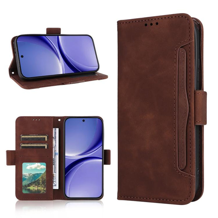Funda de cuero para teléfono con ranuras para tarjetas y textura de piel de becerro, For Redmi A7 Pro 171mm / Poco C85x 5G, For Redmi 15a 5G / R70 5G / R70m 5G, For Redmi Turbo 5 Max 5G / Poco X8 Pro Max, For Redmi Turbo 5 5G / Poco X8 Pro             ...