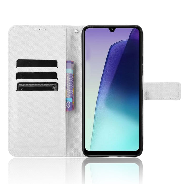 Funda de cuero para teléfono con textura de diamante, For Redmi A7 Pro 171mm / Poco C85x 5G, For Redmi 15a 5G / R70 5G / R70m 5G, For Xiaomi 17T 5G, For Redmi Turbo 5 Max 5G / Poco X8 Pro Max, For Redmi Turbo 5 5G / Poco X8 Pro                         ...