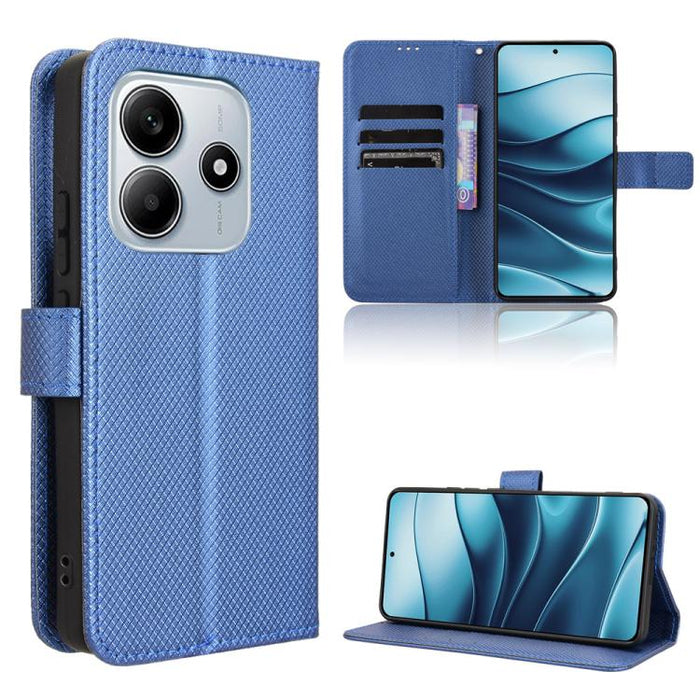 Funda de cuero para teléfono con textura de diamante, For Redmi K80 Ultra, For Redmi A5 4G 173.3mm, For Redmi Note 14 4G 164.84mm EU Version, For Redmi Turbo 4 Pro 5G, For Redmi K80 / K80 Pro, For Redmi Note 14 Pro 4G, For Redmi Note 14 4G Global 163.2...
