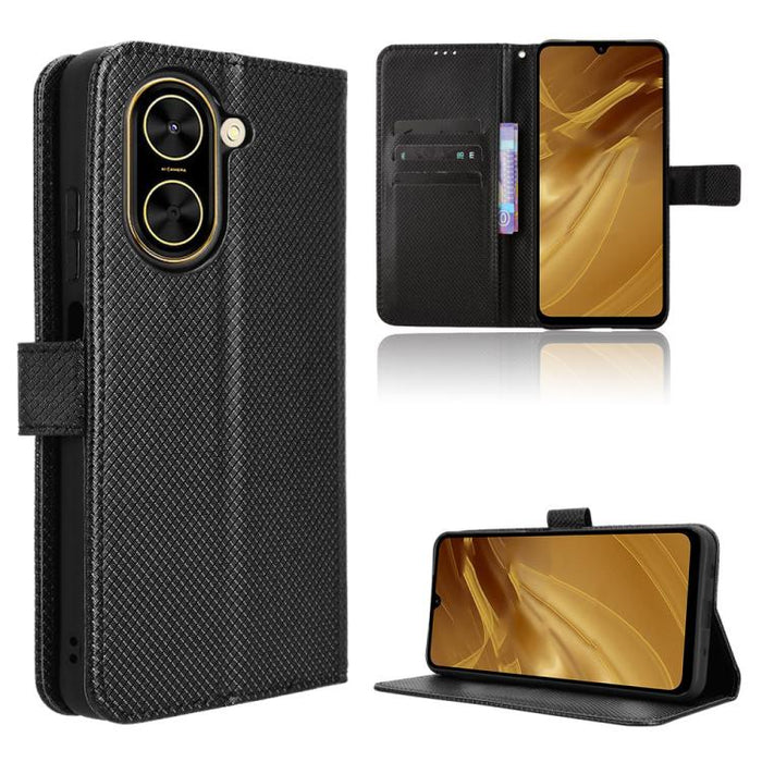 Funda de cuero para teléfono con textura de diamante, For Redmi K80 Ultra, For Redmi A5 4G 173.3mm, For Redmi Note 14 4G 164.84mm EU Version, For Redmi Turbo 4 Pro 5G, For Redmi K80 / K80 Pro, For Redmi Note 14 Pro 4G, For Redmi Note 14 4G Global 163.2...
