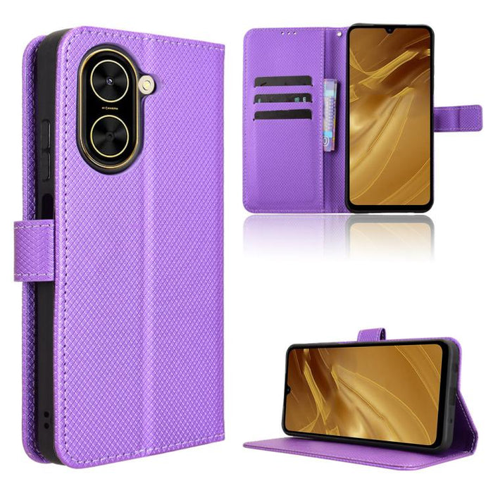 Funda de cuero para teléfono con textura de diamante, For Redmi K80 Ultra, For Redmi A5 4G 173.3mm, For Redmi Note 14 4G 164.84mm EU Version, For Redmi Turbo 4 Pro 5G, For Redmi K80 / K80 Pro, For Redmi Note 14 Pro 4G, For Redmi Note 14 4G Global 163.2...