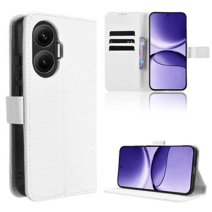 Funda de cuero para teléfono con textura de diamante, For Redmi K80 Ultra, For Redmi A5 4G 173.3mm, For Redmi Note 14 4G 164.84mm EU Version, For Redmi Turbo 4 Pro 5G, For Redmi K80 / K80 Pro, For Redmi Note 14 Pro 4G, For Redmi Note 14 4G Global 163.2...