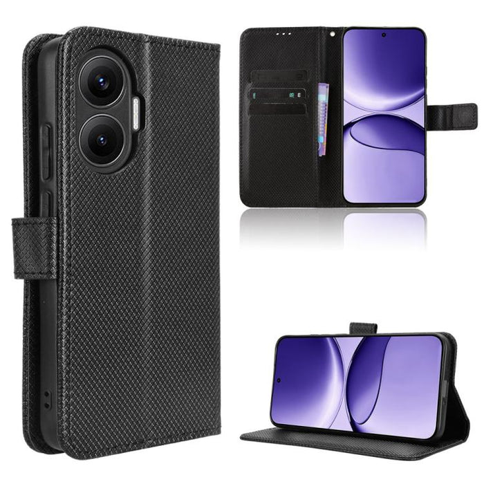 Funda de cuero para teléfono con textura de diamante, For Redmi K80 Ultra, For Redmi A5 4G 173.3mm, For Redmi Note 14 4G 164.84mm EU Version, For Redmi Turbo 4 Pro 5G, For Redmi K80 / K80 Pro, For Redmi Note 14 Pro 4G, For Redmi Note 14 4G Global 163.2...