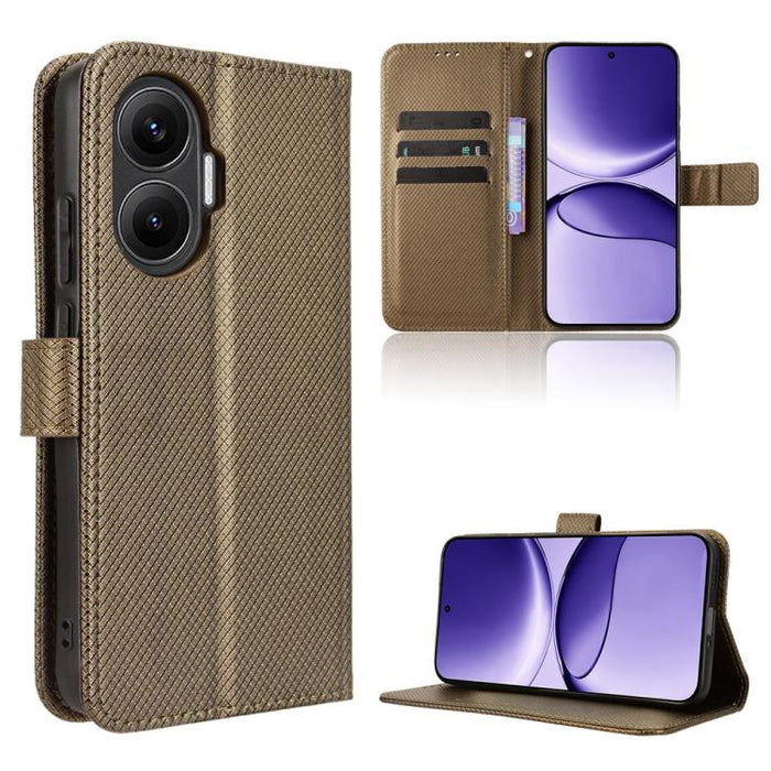 Funda de cuero para teléfono con textura de diamante, For Redmi K80 Ultra, For Redmi A5 4G 173.3mm, For Redmi Note 14 4G 164.84mm EU Version, For Redmi Turbo 4 Pro 5G, For Redmi K80 / K80 Pro, For Redmi Note 14 Pro 4G, For Redmi Note 14 4G Global 163.2...