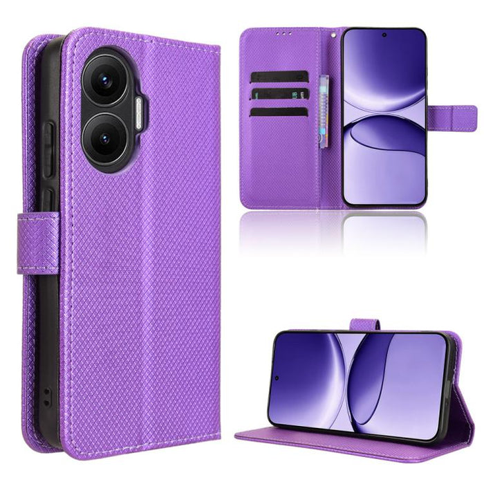 Funda de cuero para teléfono con textura de diamante, For Redmi K80 Ultra, For Redmi A5 4G 173.3mm, For Redmi Note 14 4G 164.84mm EU Version, For Redmi Turbo 4 Pro 5G, For Redmi K80 / K80 Pro, For Redmi Note 14 Pro 4G, For Redmi Note 14 4G Global 163.2...