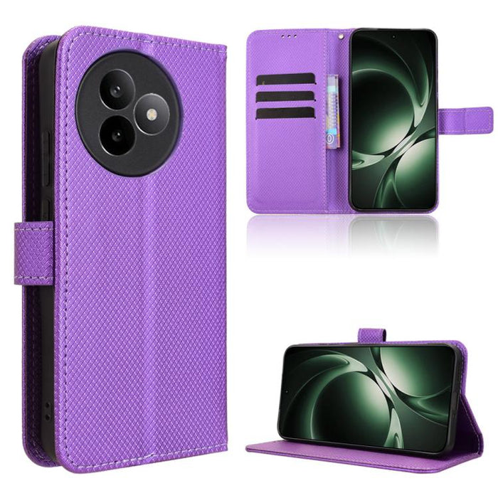 Funda de cuero para teléfono con textura de diamante, For Redmi K80 Ultra, For Redmi A5 4G 173.3mm, For Redmi Note 14 4G 164.84mm EU Version, For Redmi Turbo 4 Pro 5G, For Redmi K80 / K80 Pro, For Redmi Note 14 Pro 4G, For Redmi Note 14 4G Global 163.2...