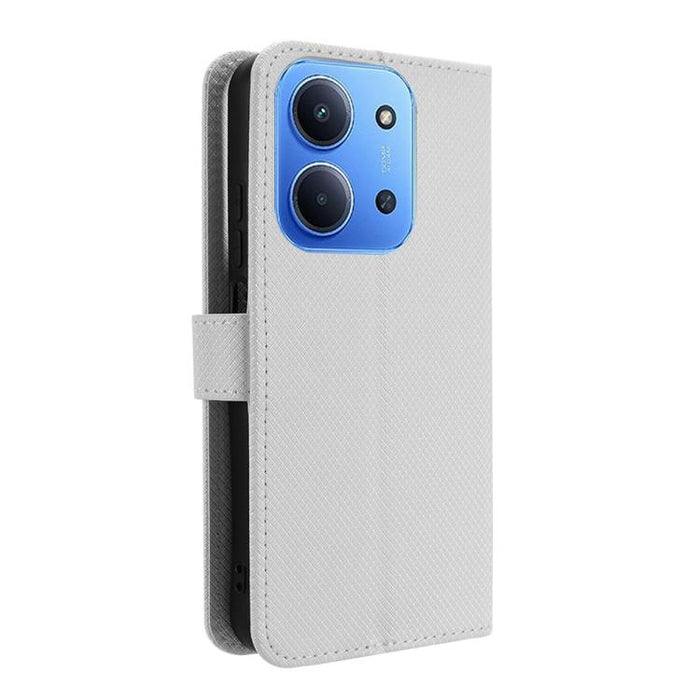 Funda de cuero para teléfono con textura de diamante, For Redmi K80 Ultra, For Redmi A5 4G 173.3mm, For Redmi Note 14 4G 164.84mm EU Version, For Redmi Turbo 4 Pro 5G, For Redmi K80 / K80 Pro, For Redmi Note 14 Pro 4G, For Redmi Note 14 4G Global 163.2...