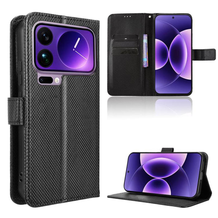 Funda de cuero para teléfono con textura de diamante, For Redmi A7 Pro 171mm / Poco C85x 5G, For Redmi 15a 5G / R70 5G / R70m 5G, For Xiaomi 17T 5G, For Redmi Turbo 5 Max 5G / Poco X8 Pro Max, For Redmi Turbo 5 5G / Poco X8 Pro                         ...