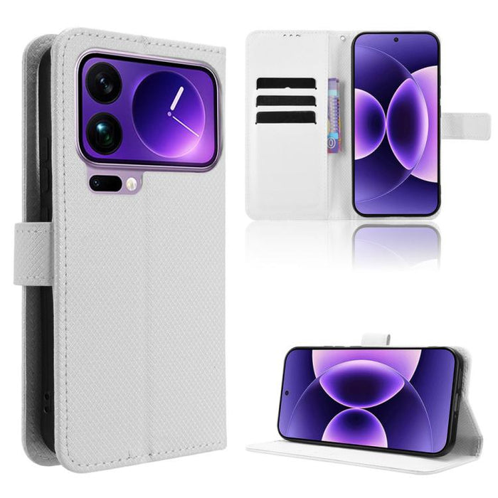 Funda de cuero para teléfono con textura de diamante, For Redmi A7 Pro 171mm / Poco C85x 5G, For Redmi 15a 5G / R70 5G / R70m 5G, For Xiaomi 17T 5G, For Redmi Turbo 5 Max 5G / Poco X8 Pro Max, For Redmi Turbo 5 5G / Poco X8 Pro                         ...