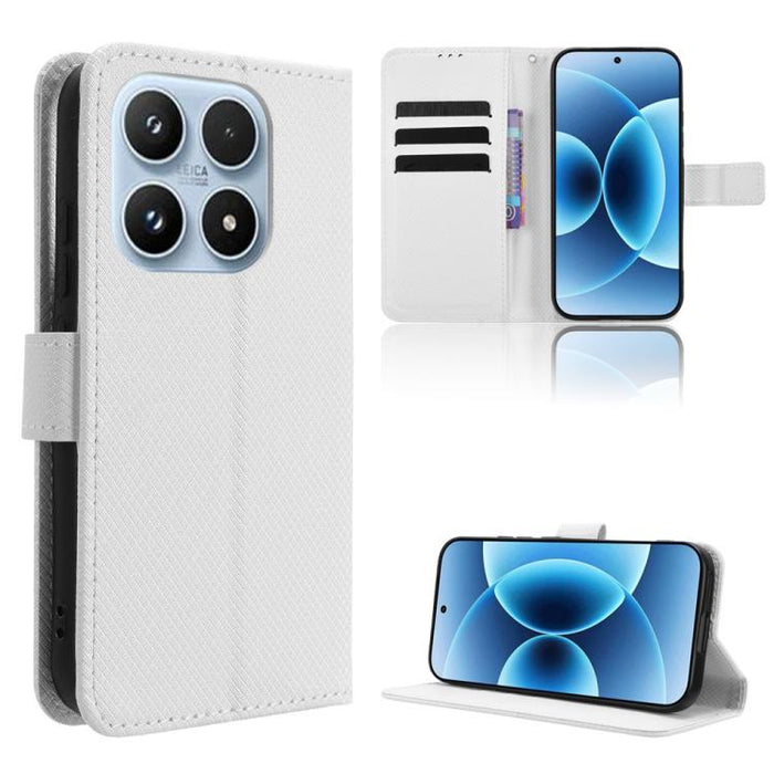 Funda de cuero para teléfono con textura de diamante, For Redmi A7 Pro 171mm / Poco C85x 5G, For Redmi 15a 5G / R70 5G / R70m 5G, For Xiaomi 17T 5G, For Redmi Turbo 5 Max 5G / Poco X8 Pro Max, For Redmi Turbo 5 5G / Poco X8 Pro                         ...