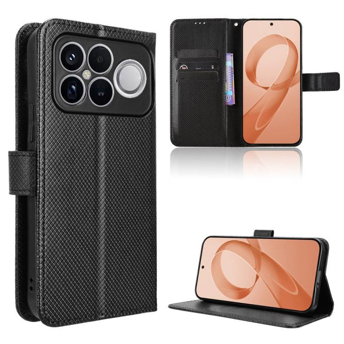 Funda de cuero para teléfono con textura de diamante, For Redmi A7 Pro 171mm / Poco C85x 5G, For Redmi 15a 5G / R70 5G / R70m 5G, For Xiaomi 17T 5G, For Redmi Turbo 5 Max 5G / Poco X8 Pro Max, For Redmi Turbo 5 5G / Poco X8 Pro                         ...