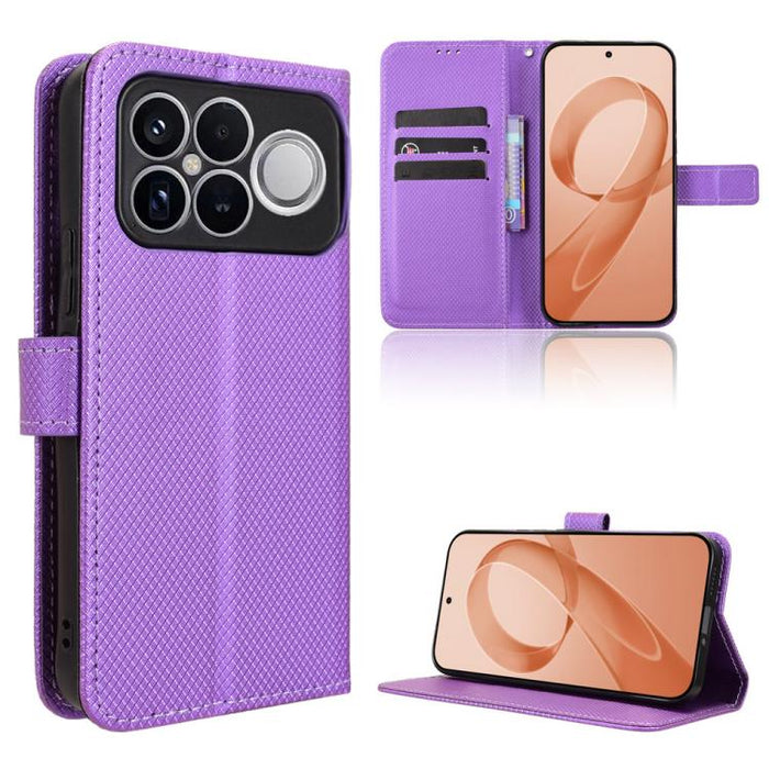 Funda de cuero para teléfono con textura de diamante, For Redmi A7 Pro 171mm / Poco C85x 5G, For Redmi 15a 5G / R70 5G / R70m 5G, For Xiaomi 17T 5G, For Redmi Turbo 5 Max 5G / Poco X8 Pro Max, For Redmi Turbo 5 5G / Poco X8 Pro                         ...