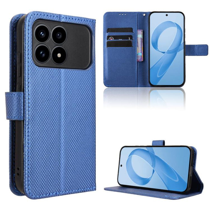 Funda de cuero para teléfono con textura de diamante, For Redmi A7 Pro 171mm / Poco C85x 5G, For Redmi 15a 5G / R70 5G / R70m 5G, For Xiaomi 17T 5G, For Redmi Turbo 5 Max 5G / Poco X8 Pro Max, For Redmi Turbo 5 5G / Poco X8 Pro                         ...