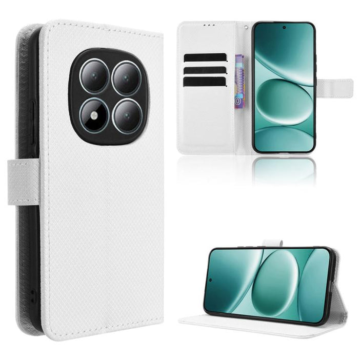 Funda de cuero para teléfono con textura de diamante, For Redmi A7 Pro 171mm / Poco C85x 5G, For Redmi 15a 5G / R70 5G / R70m 5G, For Xiaomi 17T 5G, For Redmi Turbo 5 Max 5G / Poco X8 Pro Max, For Redmi Turbo 5 5G / Poco X8 Pro                         ...
