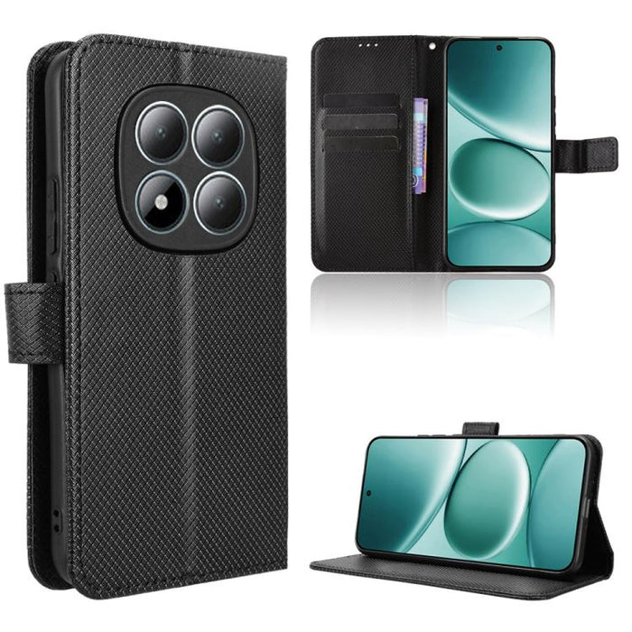 Funda de cuero para teléfono con textura de diamante, For Redmi A7 Pro 171mm / Poco C85x 5G, For Redmi 15a 5G / R70 5G / R70m 5G, For Xiaomi 17T 5G, For Redmi Turbo 5 Max 5G / Poco X8 Pro Max, For Redmi Turbo 5 5G / Poco X8 Pro                         ...