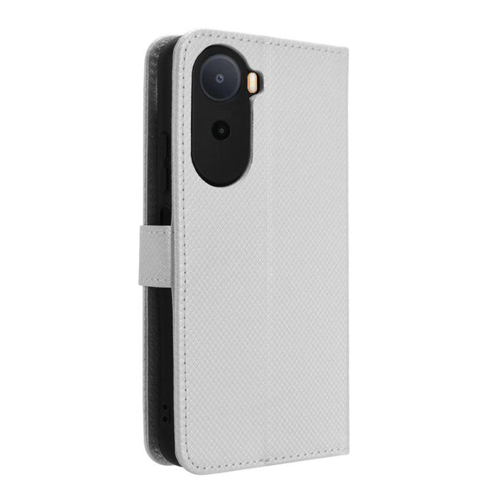 Funda de cuero para teléfono con textura de diamante, For Redmi A7 Pro 171mm / Poco C85x 5G, For Redmi 15a 5G / R70 5G / R70m 5G, For Xiaomi 17T 5G, For Redmi Turbo 5 Max 5G / Poco X8 Pro Max, For Redmi Turbo 5 5G / Poco X8 Pro                         ...