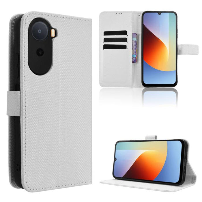 Funda de cuero para teléfono con textura de diamante, For Redmi A7 Pro 171mm / Poco C85x 5G, For Redmi 15a 5G / R70 5G / R70m 5G, For Xiaomi 17T 5G, For Redmi Turbo 5 Max 5G / Poco X8 Pro Max, For Redmi Turbo 5 5G / Poco X8 Pro                         ...
