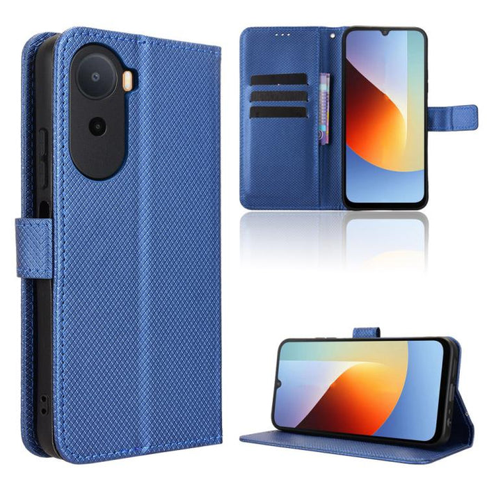 Funda de cuero para teléfono con textura de diamante, For Redmi A7 Pro 171mm / Poco C85x 5G, For Redmi 15a 5G / R70 5G / R70m 5G, For Xiaomi 17T 5G, For Redmi Turbo 5 Max 5G / Poco X8 Pro Max, For Redmi Turbo 5 5G / Poco X8 Pro                         ...