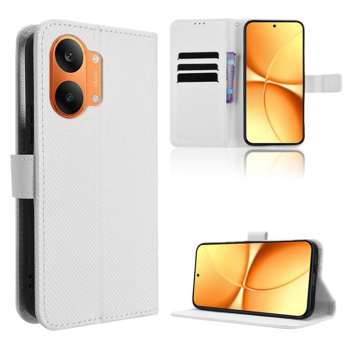 Funda de cuero para teléfono con textura de diamante, For Redmi A7 Pro 171mm / Poco C85x 5G, For Redmi 15a 5G / R70 5G / R70m 5G, For Xiaomi 17T 5G, For Redmi Turbo 5 Max 5G / Poco X8 Pro Max, For Redmi Turbo 5 5G / Poco X8 Pro                         ...