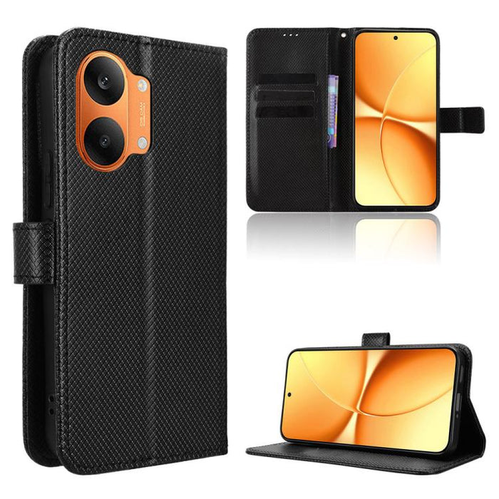 Funda de cuero para teléfono con textura de diamante, For Redmi A7 Pro 171mm / Poco C85x 5G, For Redmi 15a 5G / R70 5G / R70m 5G, For Xiaomi 17T 5G, For Redmi Turbo 5 Max 5G / Poco X8 Pro Max, For Redmi Turbo 5 5G / Poco X8 Pro                         ...