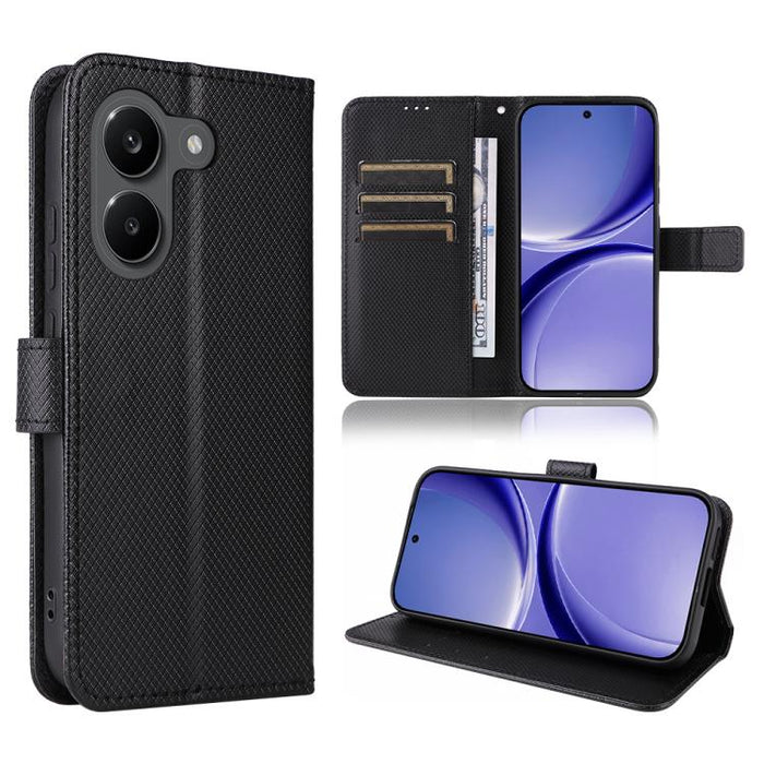 Funda de cuero para teléfono con textura de diamante, For Redmi A7 Pro 171mm / Poco C85x 5G, For Redmi 15a 5G / R70 5G / R70m 5G, For Xiaomi 17T 5G, For Redmi Turbo 5 Max 5G / Poco X8 Pro Max, For Redmi Turbo 5 5G / Poco X8 Pro                         ...