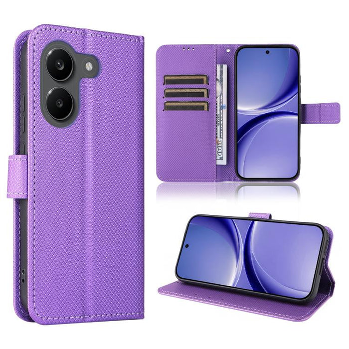 Funda de cuero para teléfono con textura de diamante, For Redmi A7 Pro 171mm / Poco C85x 5G, For Redmi 15a 5G / R70 5G / R70m 5G, For Xiaomi 17T 5G, For Redmi Turbo 5 Max 5G / Poco X8 Pro Max, For Redmi Turbo 5 5G / Poco X8 Pro                         ...