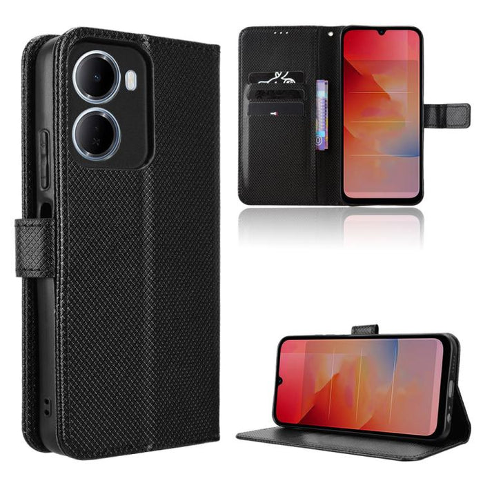 Funda de cuero para teléfono con textura de diamante, For Redmi A7 Pro 171mm / Poco C85x 5G, For Redmi 15a 5G / R70 5G / R70m 5G, For Xiaomi 17T 5G, For Redmi Turbo 5 Max 5G / Poco X8 Pro Max, For Redmi Turbo 5 5G / Poco X8 Pro                         ...