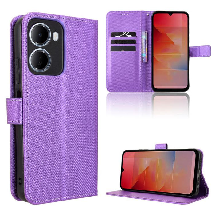 Funda de cuero para teléfono con textura de diamante, For Redmi A7 Pro 171mm / Poco C85x 5G, For Redmi 15a 5G / R70 5G / R70m 5G, For Xiaomi 17T 5G, For Redmi Turbo 5 Max 5G / Poco X8 Pro Max, For Redmi Turbo 5 5G / Poco X8 Pro                         ...