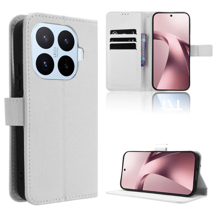 Funda de cuero para teléfono con textura de diamante, For Redmi A7 Pro 171mm / Poco C85x 5G, For Redmi 15a 5G / R70 5G / R70m 5G, For Xiaomi 17T 5G, For Redmi Turbo 5 Max 5G / Poco X8 Pro Max, For Redmi Turbo 5 5G / Poco X8 Pro                         ...