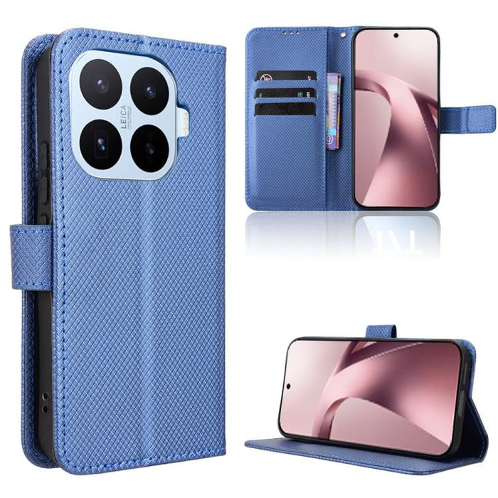 Funda de cuero para teléfono con textura de diamante, For Redmi A7 Pro 171mm / Poco C85x 5G, For Redmi 15a 5G / R70 5G / R70m 5G, For Xiaomi 17T 5G, For Redmi Turbo 5 Max 5G / Poco X8 Pro Max, For Redmi Turbo 5 5G / Poco X8 Pro                         ...