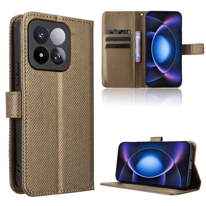 Funda de cuero para teléfono con textura de diamante, For Redmi A7 Pro 171mm / Poco C85x 5G, For Redmi 15a 5G / R70 5G / R70m 5G, For Xiaomi 17T 5G, For Redmi Turbo 5 Max 5G / Poco X8 Pro Max, For Redmi Turbo 5 5G / Poco X8 Pro                         ...
