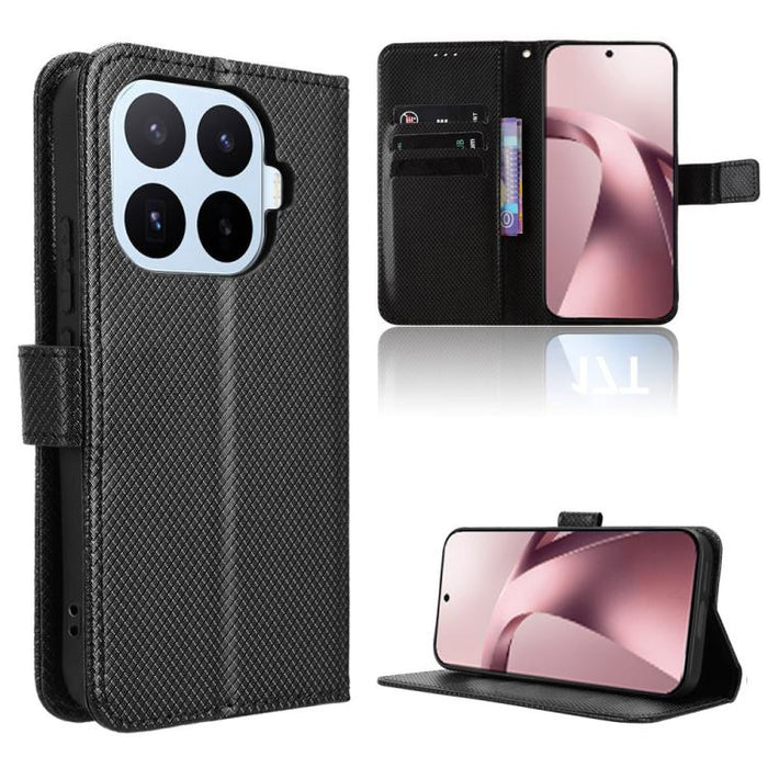 Funda de cuero para teléfono con textura de diamante, For Redmi A7 Pro 171mm / Poco C85x 5G, For Redmi 15a 5G / R70 5G / R70m 5G, For Xiaomi 17T 5G, For Redmi Turbo 5 Max 5G / Poco X8 Pro Max, For Redmi Turbo 5 5G / Poco X8 Pro                         ...
