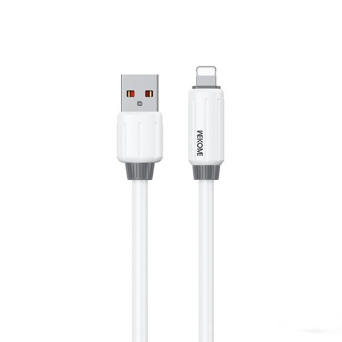 Cable de datos de carga rápida USB a 8 pines de 1 m y 12 W de silicona genuina elástica WK WDC-27i, WDC-27i