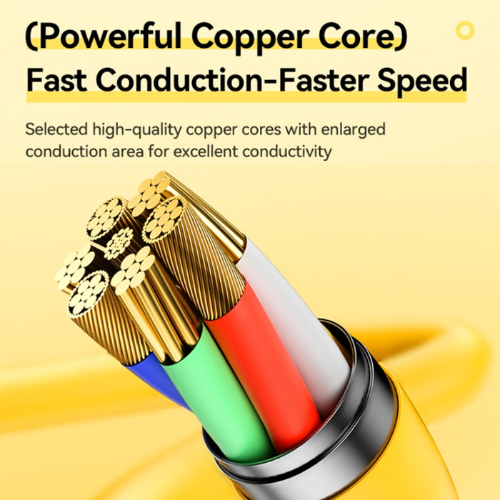 Cable de datos de carga rápida WK WDC-29 de silicona genuina elástica de 1 m PD30W tipo C a 8 pines, WDC-29