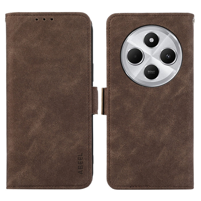 Funda de cuero para teléfono con tecnología RFID y imán esmerilado ABEEL, For Redmi K80 / K80 Pro, For Redmi Note 14 4G 164.84mm, For Redmi Turbo 4 Pro, For Redmi Turbo 4, For Redmi 14C 4G