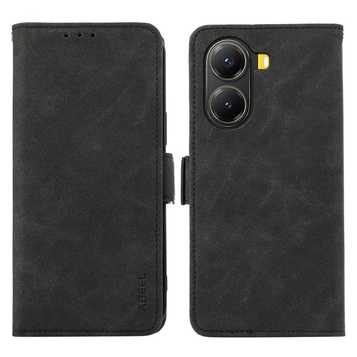 Funda de cuero para teléfono con tecnología RFID y imán esmerilado ABEEL, For Redmi K80 / K80 Pro, For Redmi Note 14 4G 164.84mm, For Redmi Turbo 4 Pro, For Redmi Turbo 4, For Redmi 14C 4G