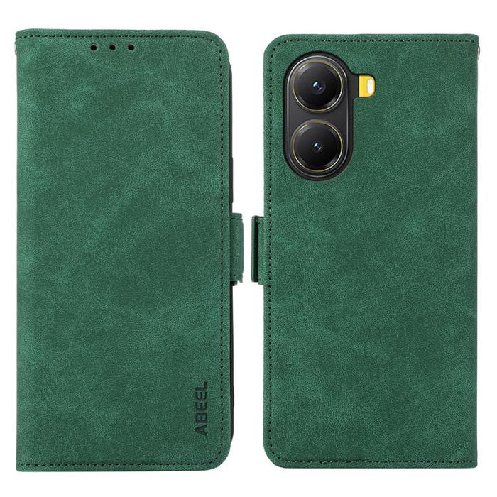 Funda de cuero para teléfono con tecnología RFID y imán esmerilado ABEEL, For Redmi K80 / K80 Pro, For Redmi Note 14 4G 164.84mm, For Redmi Turbo 4 Pro, For Redmi Turbo 4, For Redmi 14C 4G