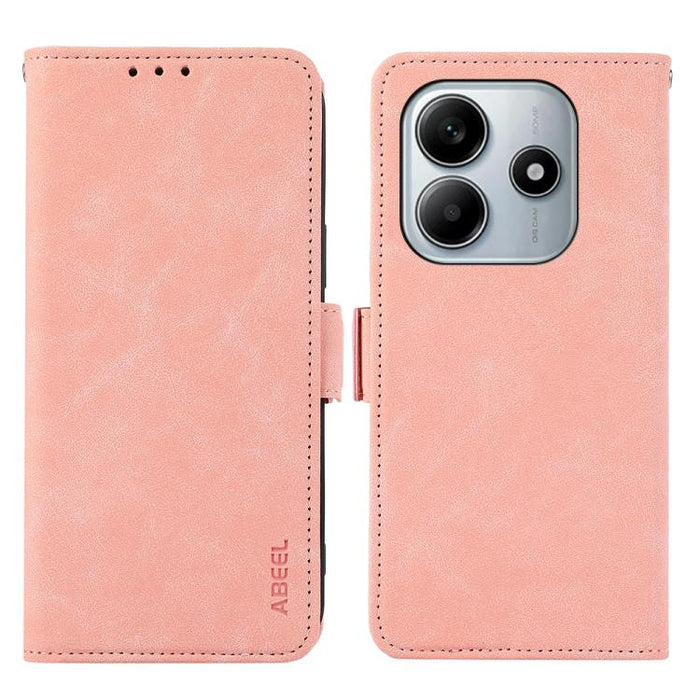 Funda de cuero para teléfono con tecnología RFID y imán esmerilado ABEEL, For Redmi K80 / K80 Pro, For Redmi Note 14 4G 164.84mm, For Redmi Turbo 4 Pro, For Redmi Turbo 4, For Redmi 14C 4G