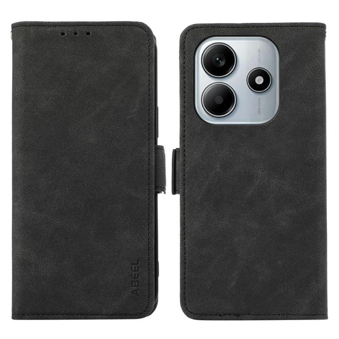 Funda de cuero para teléfono con tecnología RFID y imán esmerilado ABEEL, For Redmi K80 / K80 Pro, For Redmi Note 14 4G 164.84mm, For Redmi Turbo 4 Pro, For Redmi Turbo 4, For Redmi 14C 4G