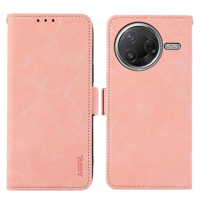 Funda de cuero para teléfono con tecnología RFID y imán esmerilado ABEEL, For Redmi K80 / K80 Pro, For Redmi Note 14 4G 164.84mm, For Redmi Turbo 4 Pro, For Redmi Turbo 4, For Redmi 14C 4G
