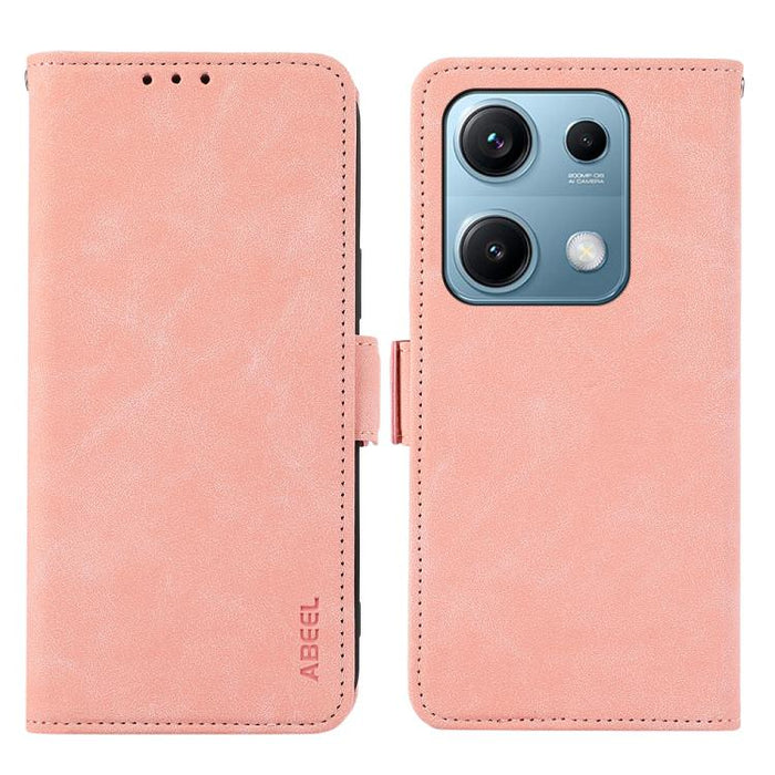 Funda de cuero para teléfono con tecnología RFID y imán esmerilado ABEEL, For Redmi A7 Pro 171mm/Poco C85x 5G, For Redmi Turbo 5 Max / Poco X8 Pro Max, For Redmi Turbo 5 5G / Poco X8 Pro 5G, For Redmi Note 15 Pro+ 5G Global 163.3mm                     ...