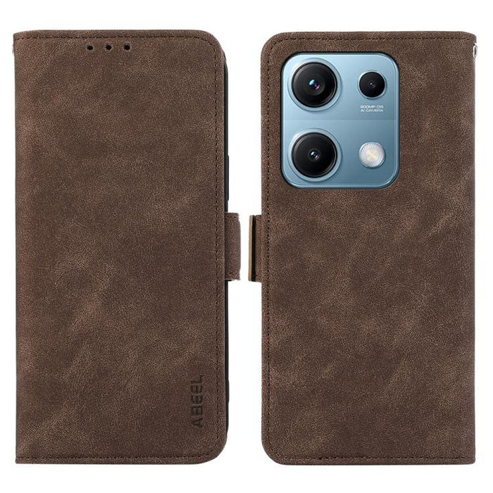 Funda de cuero para teléfono con tecnología RFID y imán esmerilado ABEEL, For Redmi A7 Pro 171mm/Poco C85x 5G, For Redmi Turbo 5 Max / Poco X8 Pro Max, For Redmi Turbo 5 5G / Poco X8 Pro 5G, For Redmi Note 15 Pro+ 5G Global 163.3mm                     ...