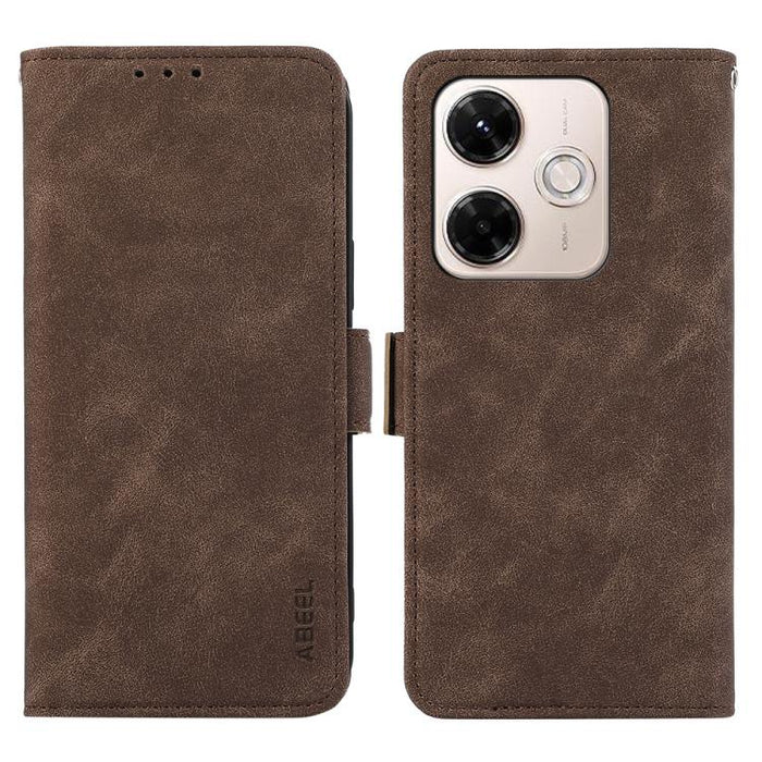 Funda de cuero para teléfono con tecnología RFID y imán esmerilado ABEEL, For Redmi A7 Pro 171mm/Poco C85x 5G, For Redmi Turbo 5 Max / Poco X8 Pro Max, For Redmi Turbo 5 5G / Poco X8 Pro 5G, For Redmi Note 15 Pro+ 5G Global 163.3mm                     ...