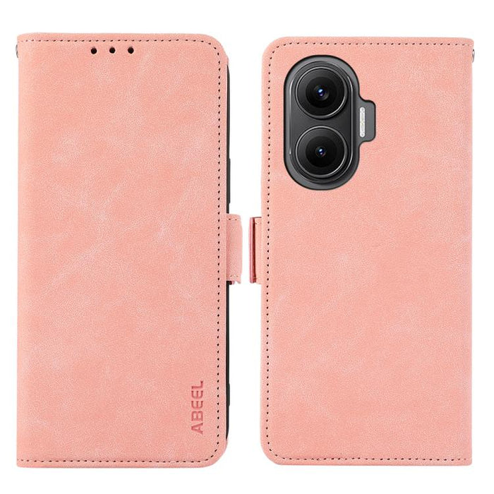 Funda de cuero para teléfono con tecnología RFID y imán esmerilado ABEEL, For Redmi K80 / K80 Pro, For Redmi Note 14 4G 164.84mm, For Redmi Turbo 4 Pro, For Redmi Turbo 4, For Redmi 14C 4G