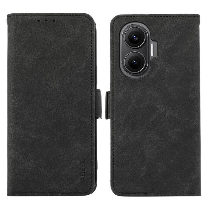 Funda de cuero para teléfono con tecnología RFID y imán esmerilado ABEEL, For Redmi K80 / K80 Pro, For Redmi Note 14 4G 164.84mm, For Redmi Turbo 4 Pro, For Redmi Turbo 4, For Redmi 14C 4G