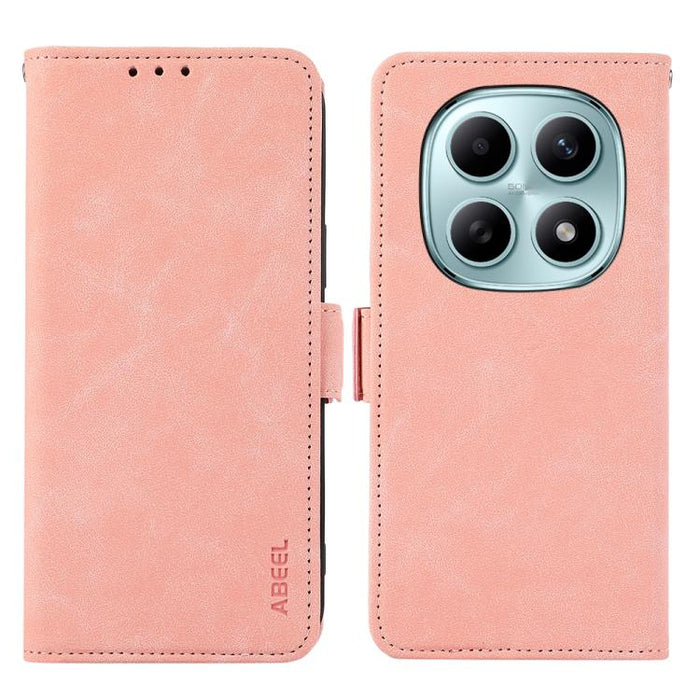 Funda de cuero para teléfono con tecnología RFID y imán esmerilado ABEEL, For Redmi A7 Pro 171mm/Poco C85x 5G, For Redmi Turbo 5 Max / Poco X8 Pro Max, For Redmi Turbo 5 5G / Poco X8 Pro 5G, For Redmi Note 15 Pro+ 5G Global 163.3mm                     ...