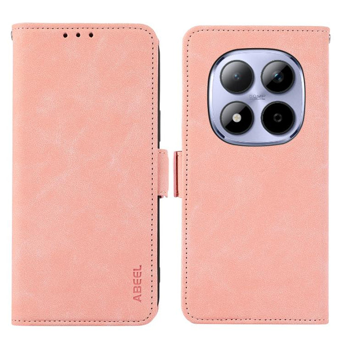 Funda de cuero para teléfono con tecnología RFID y imán esmerilado ABEEL, For Redmi A7 Pro 171mm/Poco C85x 5G, For Redmi Turbo 5 Max / Poco X8 Pro Max, For Redmi Turbo 5 5G / Poco X8 Pro 5G, For Redmi Note 15 Pro+ 5G Global 163.3mm                     ...